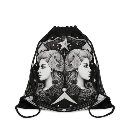 Diseño de los gemelos del zodiaco Géminis - Tema de astrología celestial - Mochila saco