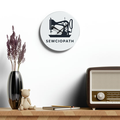 Sewciopath - Acrylic Wall Clock