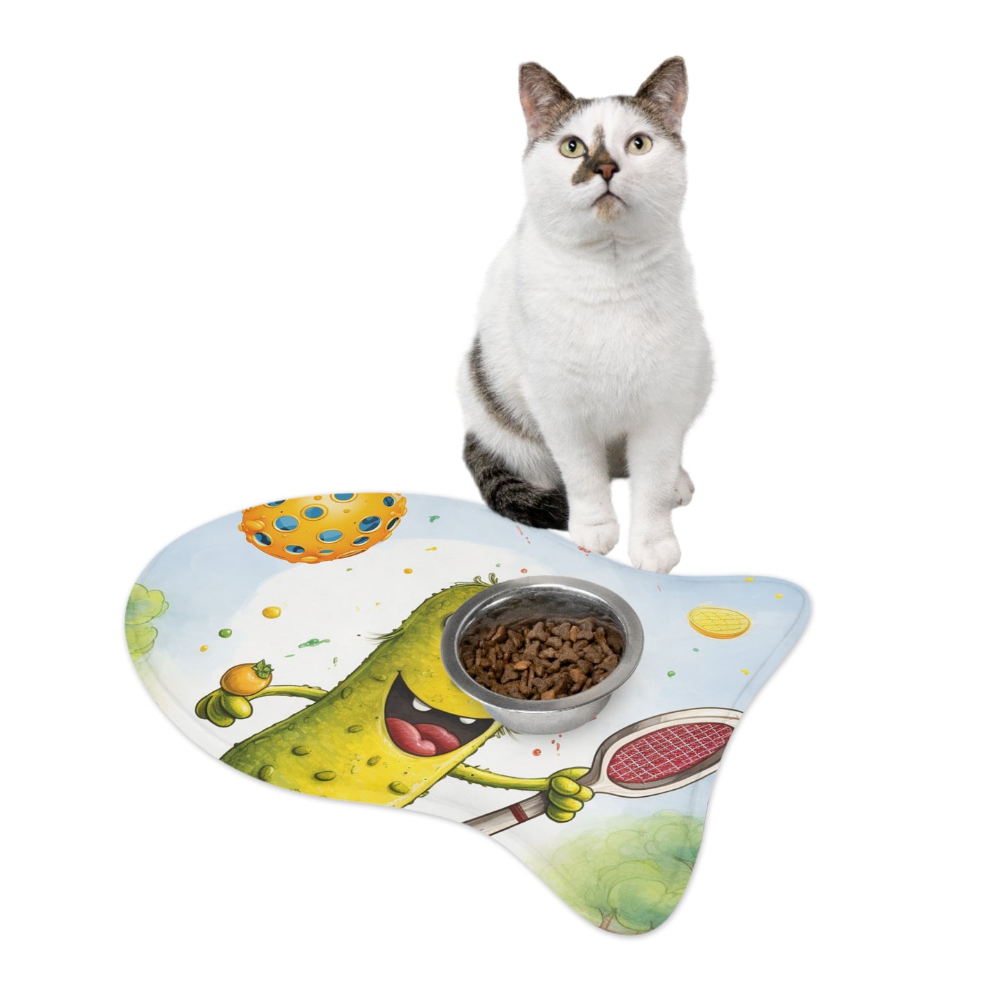 Pickleball Play: Pickle Sport Action Game, Fast Dink Ball - Pet Feeding Mats