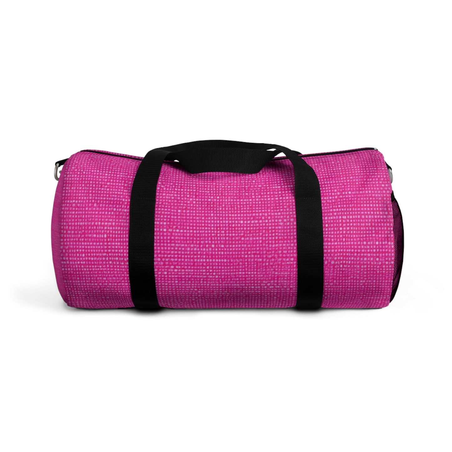 Hot Neon Pink Doll Like: Denim-Inspired, Bold & Bright Fabric - Duffel Bag