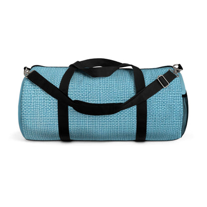 Bright Aqua Teal: Denim-Inspired Refreshing Blue Summer Fabric - vDuffel Bag