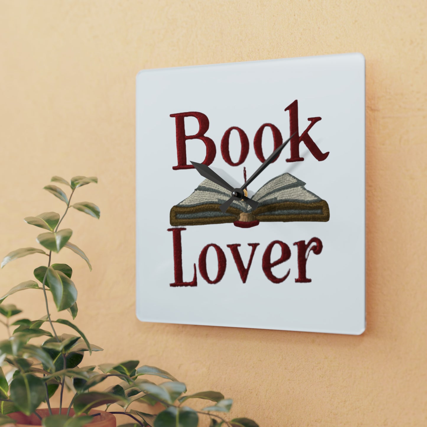 Book Lover Reader - Acrylic Wall Clock