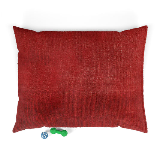 Juicy Red Berry Blast: Denim Fabric Inspired Design - Dog & Pet Bed
