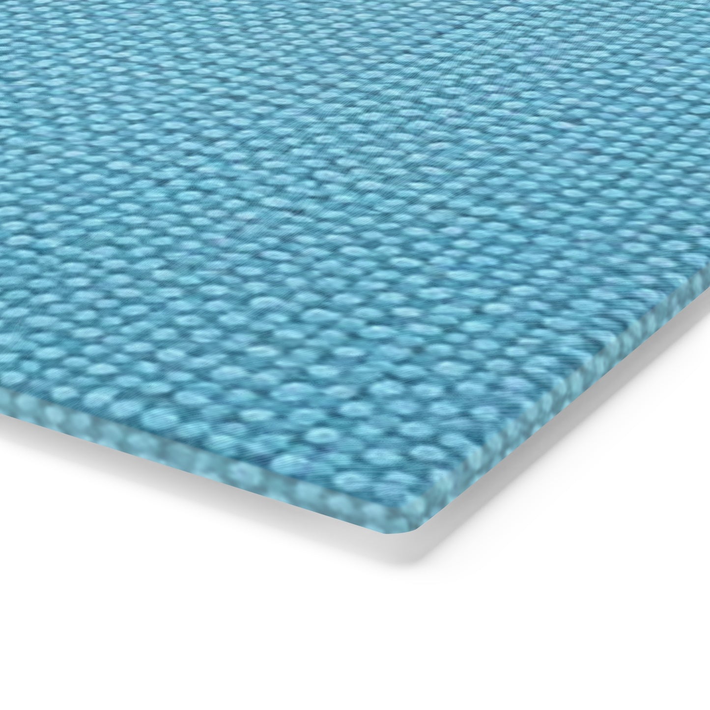 Bright Aqua Teal: Denim-Inspired Refreshing Blue Summer Fabric - Cutting Board