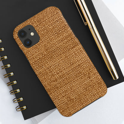 Light Chocolate: Denim-Inspired Elegant Fabric - Tough Phone Cases