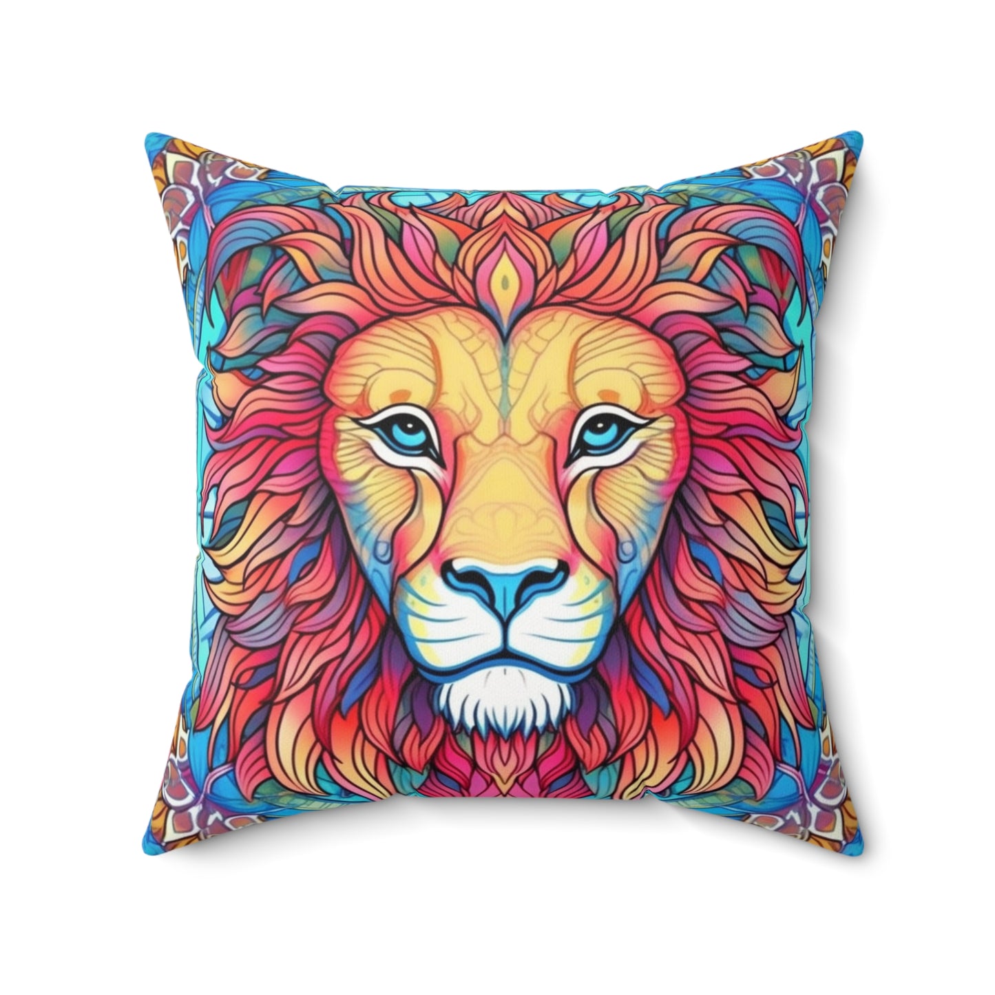 Astrological Leo - Cosmic Zodiac Constellation, Lion Symbol Art - Spun Polyester Square Pillow