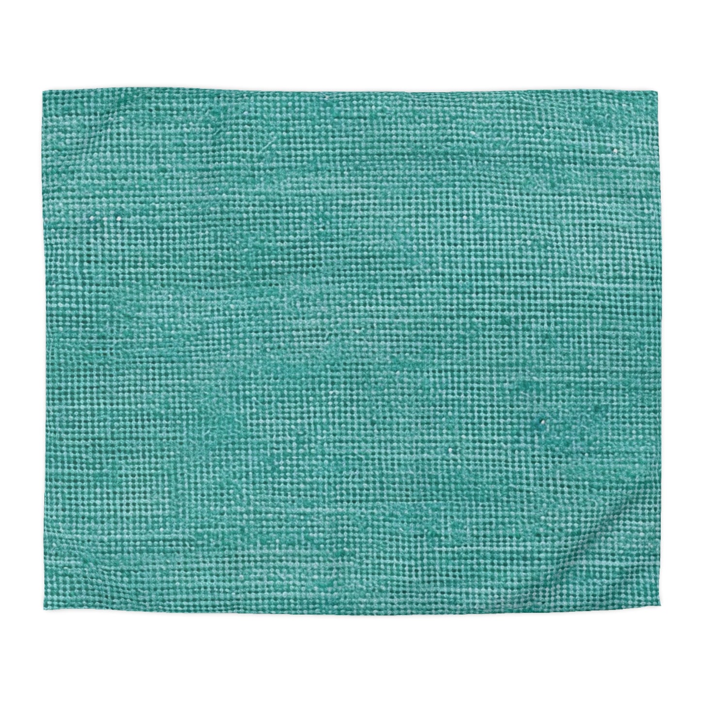 Diseño de tela vaquera color turquesa menta de calidad, material elegante, funda nórdica de microfibra 