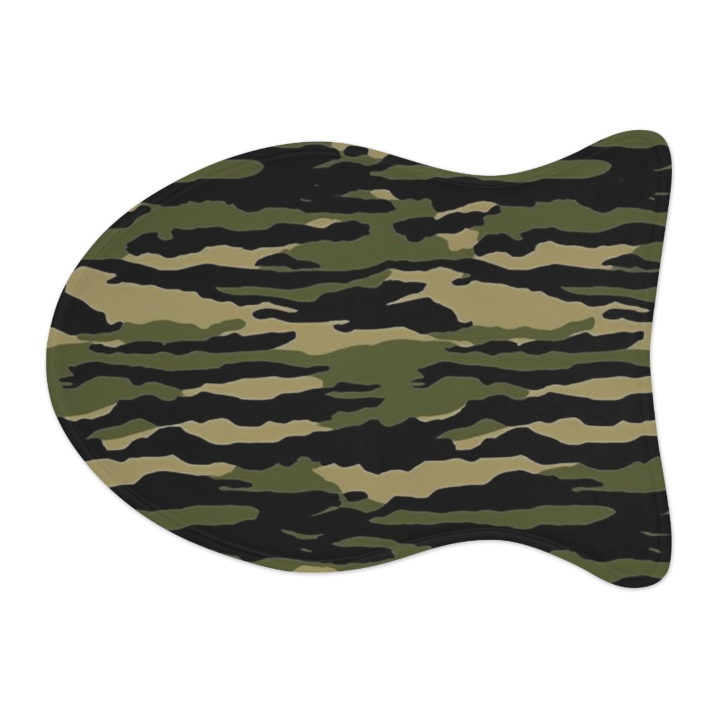 Tiger Stripe Camouflage: Military Style - Pet Feeding Mats