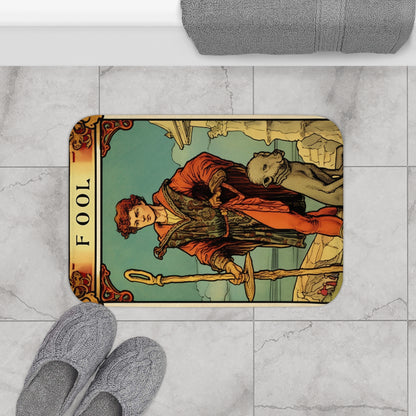 Tarot místico - Representación artística de la carta del tonto - Alfombra de baño