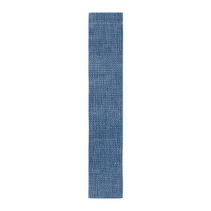 Denim-Inspired Design - Distinct Textured Fabric Pattern - Table Runner (Cotton, Poly)