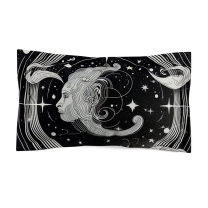 Diseño del zodiaco Acuario, funda de almohada de microfibra súper suave, varios tamaños 