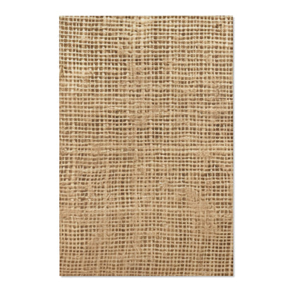 Burlap Fabric Faux Graphic, Area Rugs