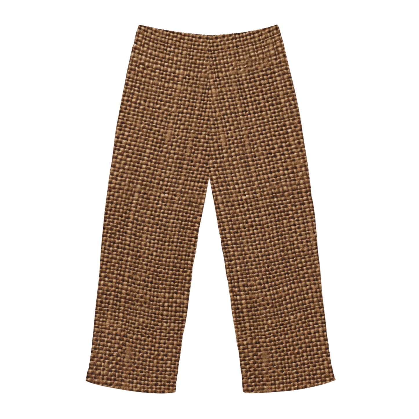 Brown Trouser, Men's Pajama Pants (AOP)