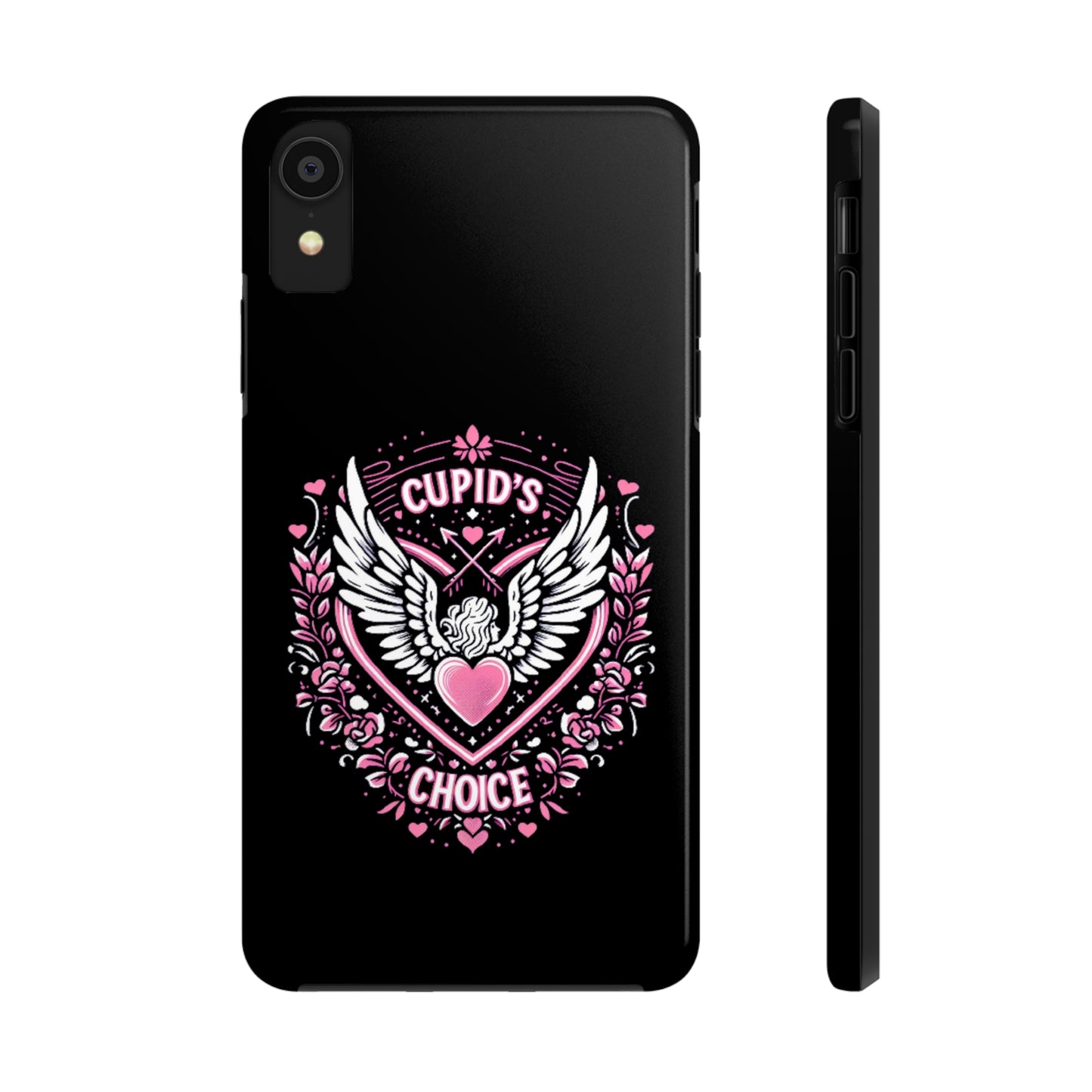 Cupidos Choice Crest con corazón y alas - Amor y romance con temática de San Valentín - Fundas resistentes para teléfonos