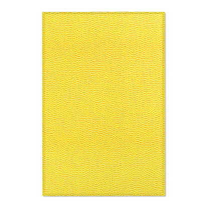 Sunshine Yellow Lemon: Denim-Inspired, Cheerful Fabric - Area Rugs