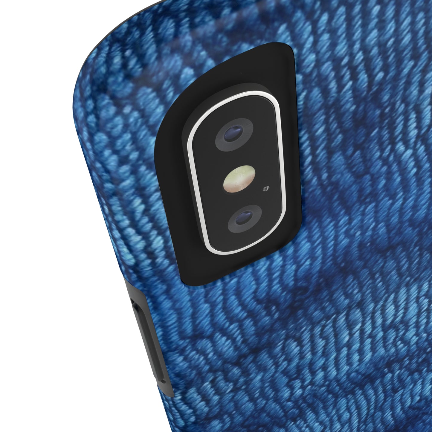 Blue Spectrum: Denim-Inspired Fabric Light to Dark - Tough Phone Cases