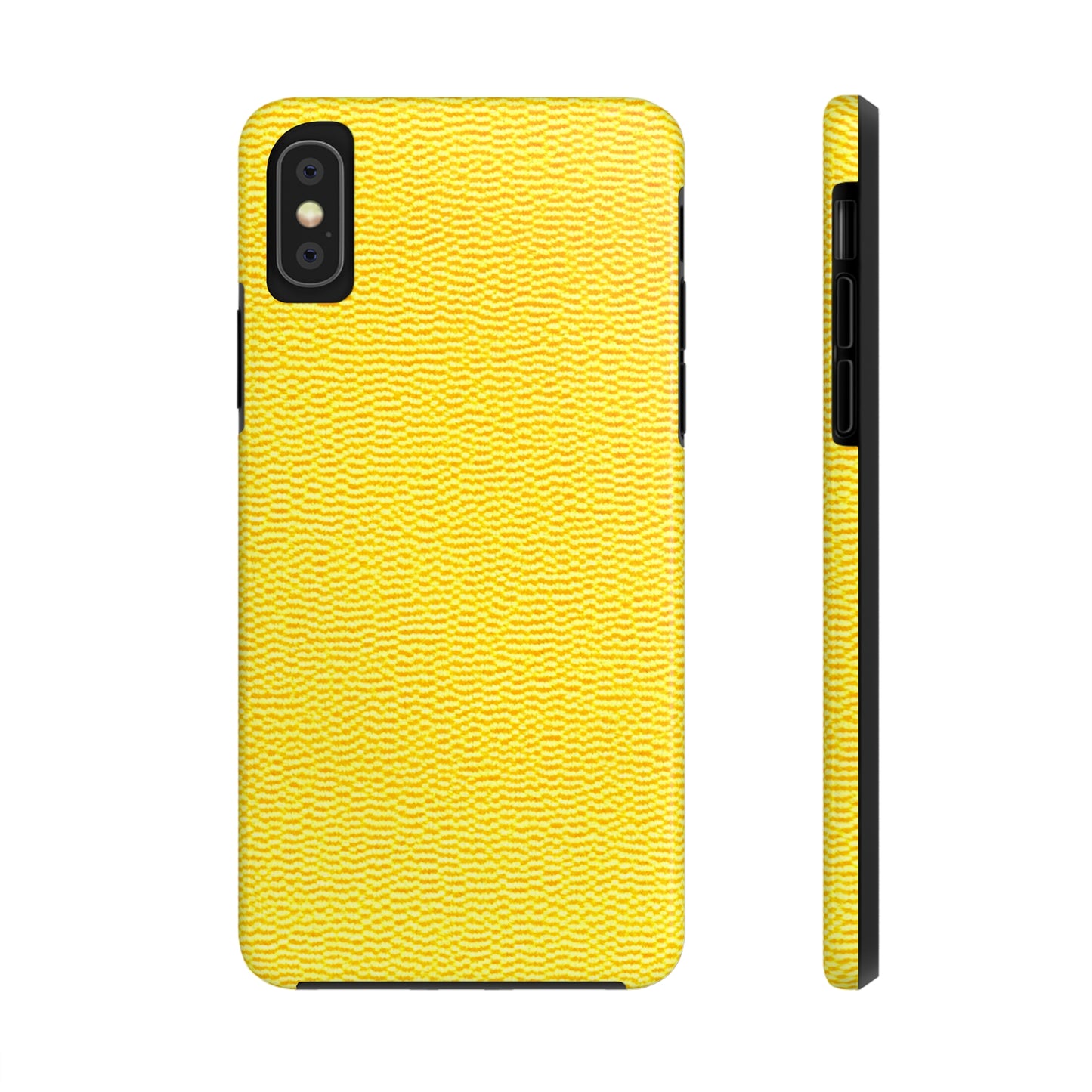 Sunshine Yellow Lemon: Denim-Inspired, Cheerful Fabric - Tough Phone Cases