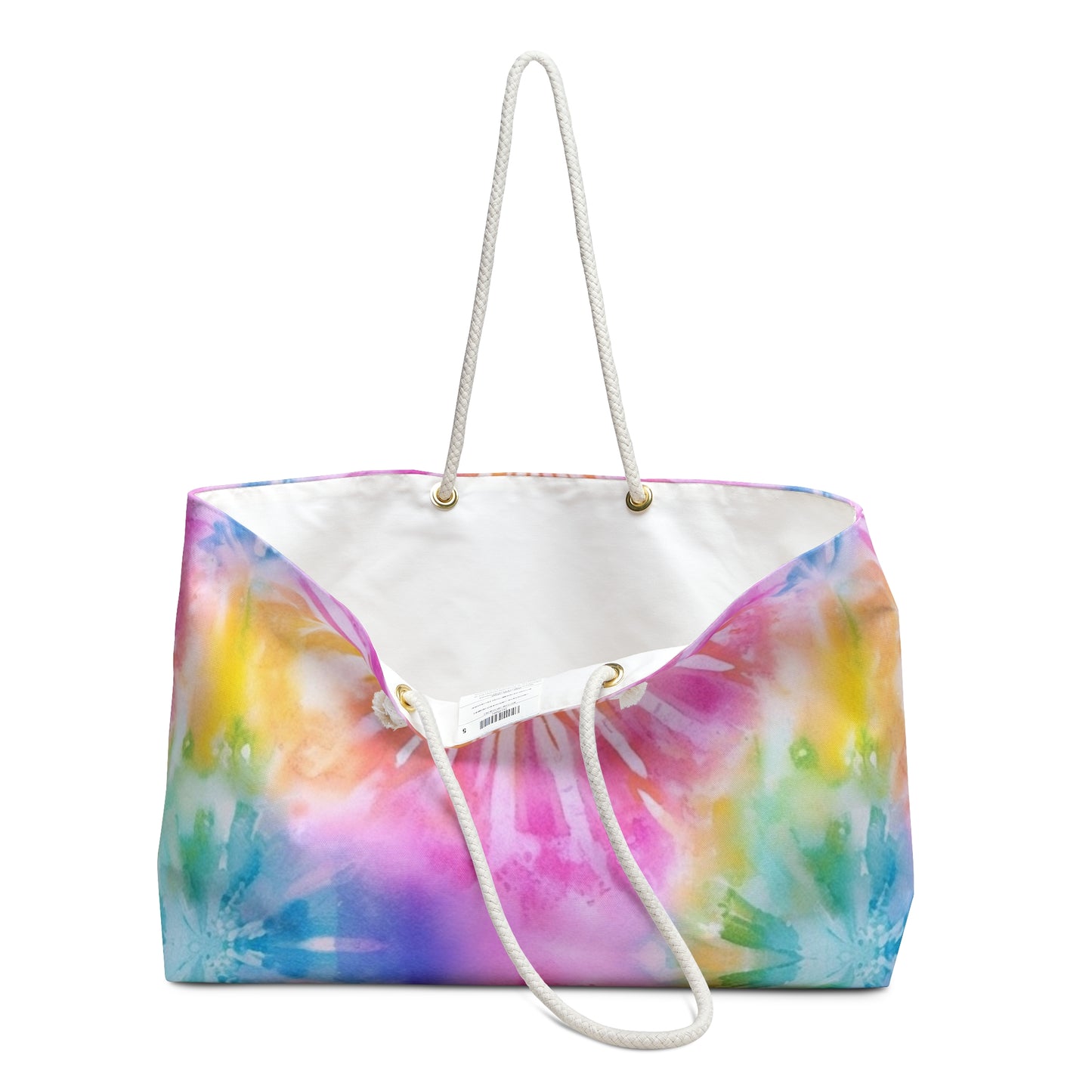 Boho Beach Vibe Pastel Hues Tie-Dye Pattern Design Weekender Bag