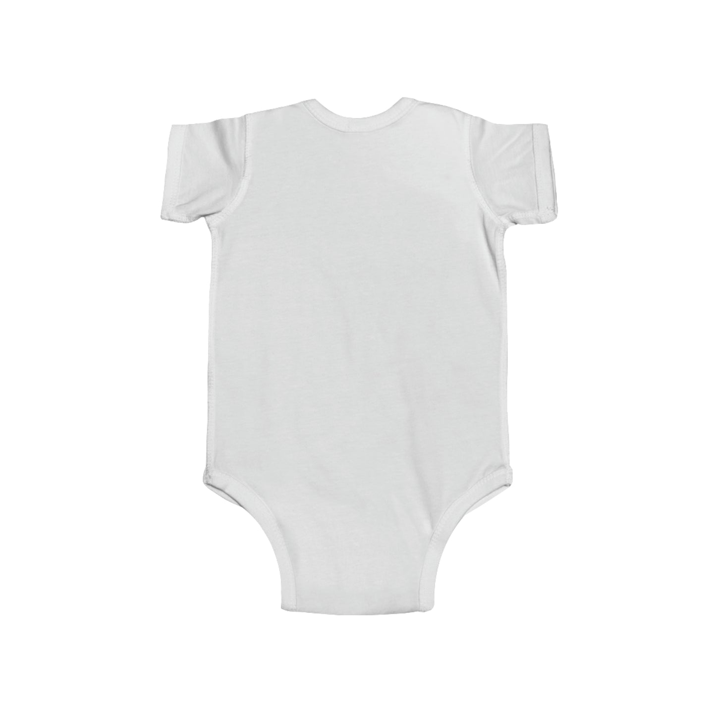 Santa Chenille Patch: Christmas Festive Holiday Design - Infant Fine Jersey Bodysuit