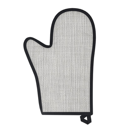 Chic White Denim-Style Fabric, Luxurious & Stylish Material - Oven Glove