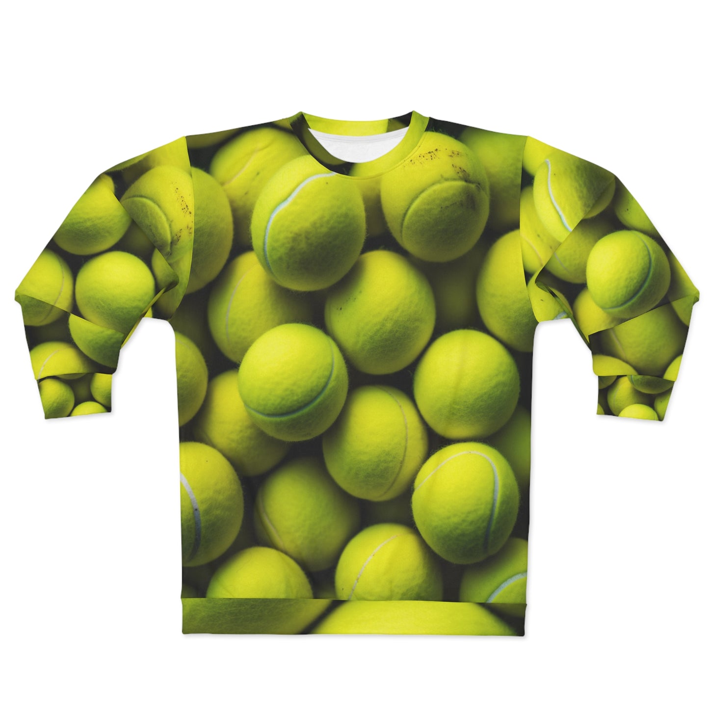 Tennis Ball Sport: Athlete Court Action, Rally & Serve - Unisex Sweatshirt (AOP)