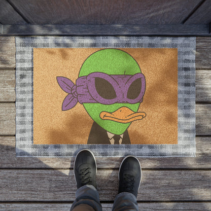 Alien Visitor 751 Space Anime Style Character Cartoon - Door Coir Mat