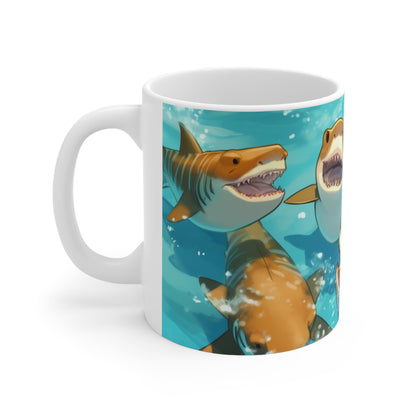 Tiger Shark: Ocean Marine Wildlife - Underwater - Ceramic Mug 11oz