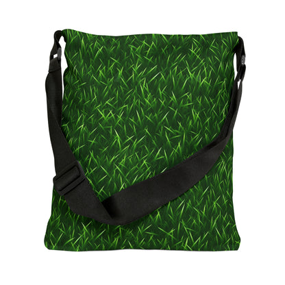 Touch Grass Indoor Style Outdoor Green Artificial Grass Turf - Adjustable Tote Bag (AOP)