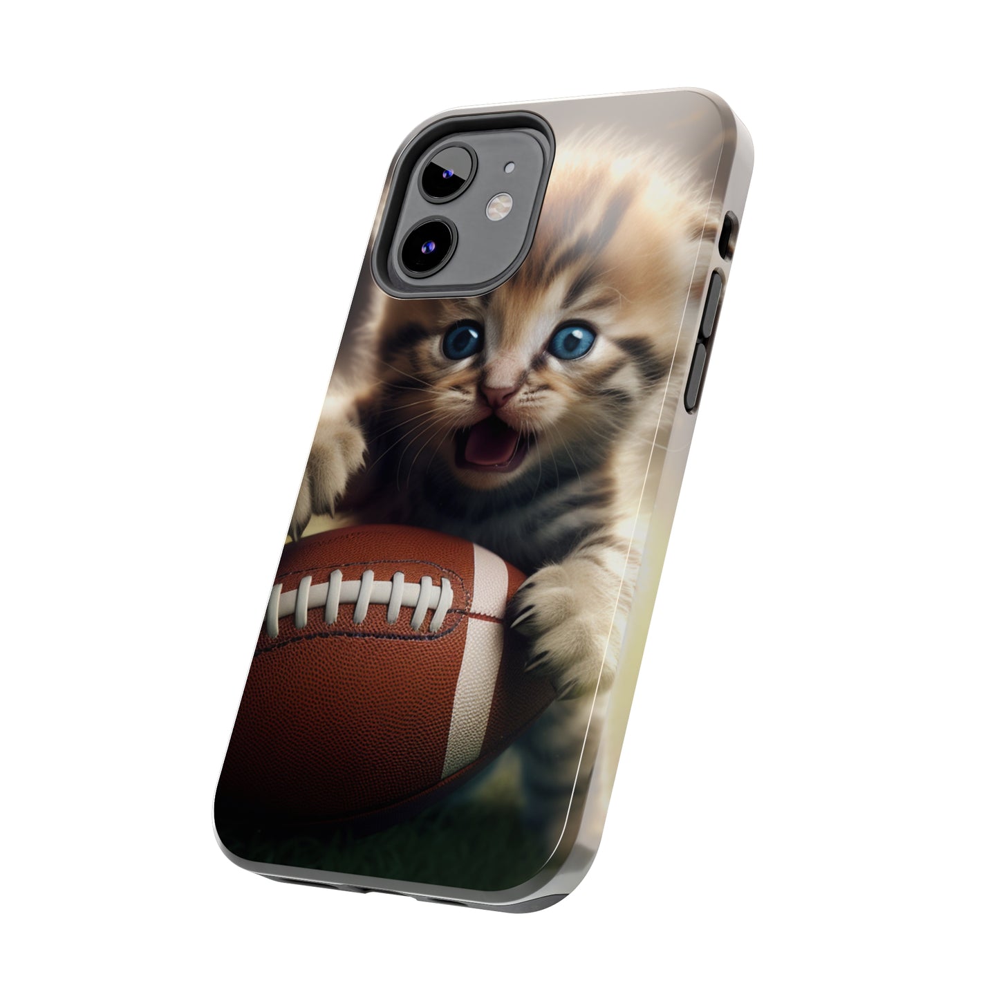 Football Kitten Touchdown: el juego deportivo ganador de Tabby - Estuches resistentes para teléfonos