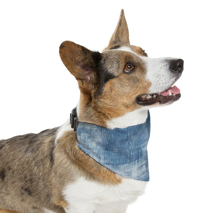 Faded Blue Washed-Out: Denim-Inspired, Style Fabric - Dog & Pet Bandana Collar