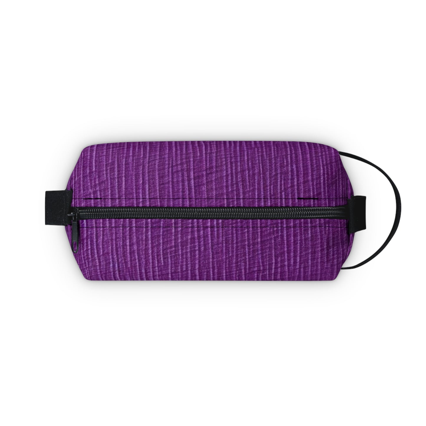 Violet/Plum/Purple: Denim-Inspired Luxurious Fabric - Toiletry Bag