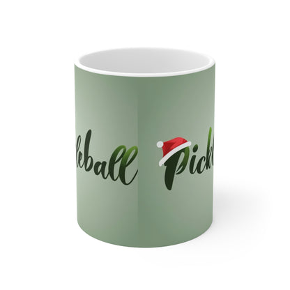 Temporada navideña de Pickleball - Taza de cerámica 11oz 