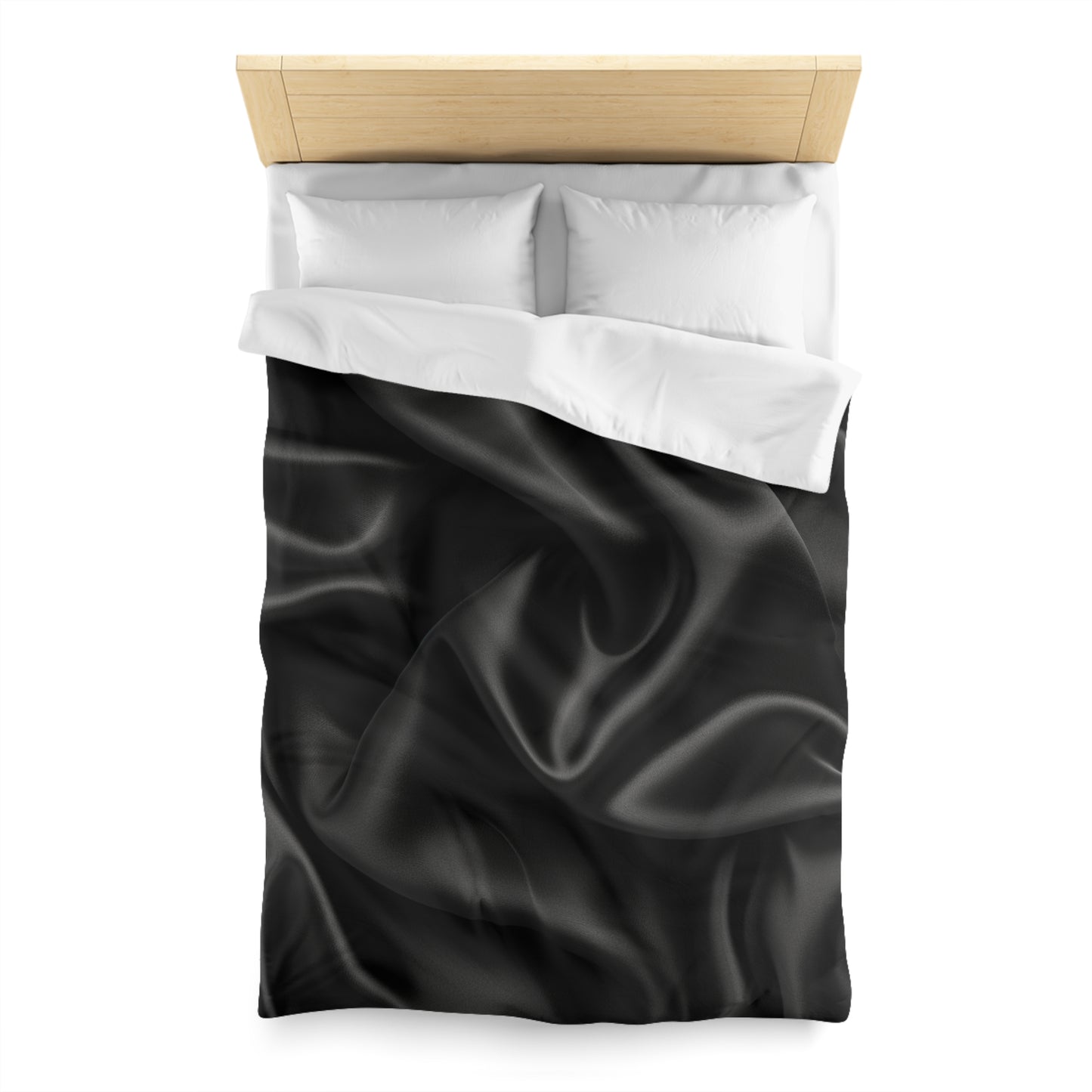 Black Silk, Microfiber Duvet Cover