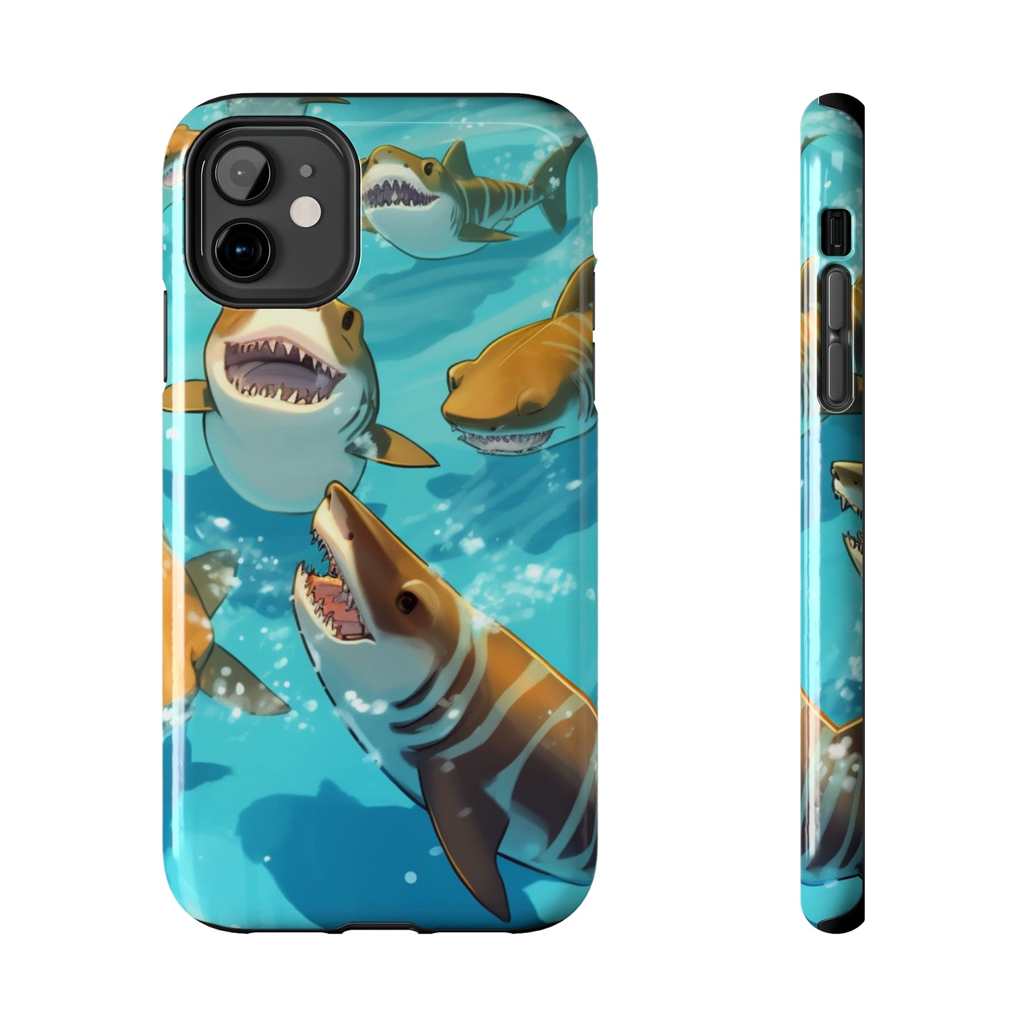 Tiger Shark: Ocean Marine Wildlife - Underwater - Tough Phone Cases