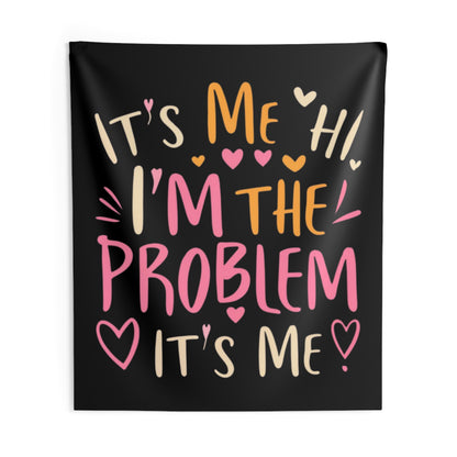 Its Me Hi Im The Problem Its Me - Retro Heart Valentine Gift - Indoor Wall Tapestries