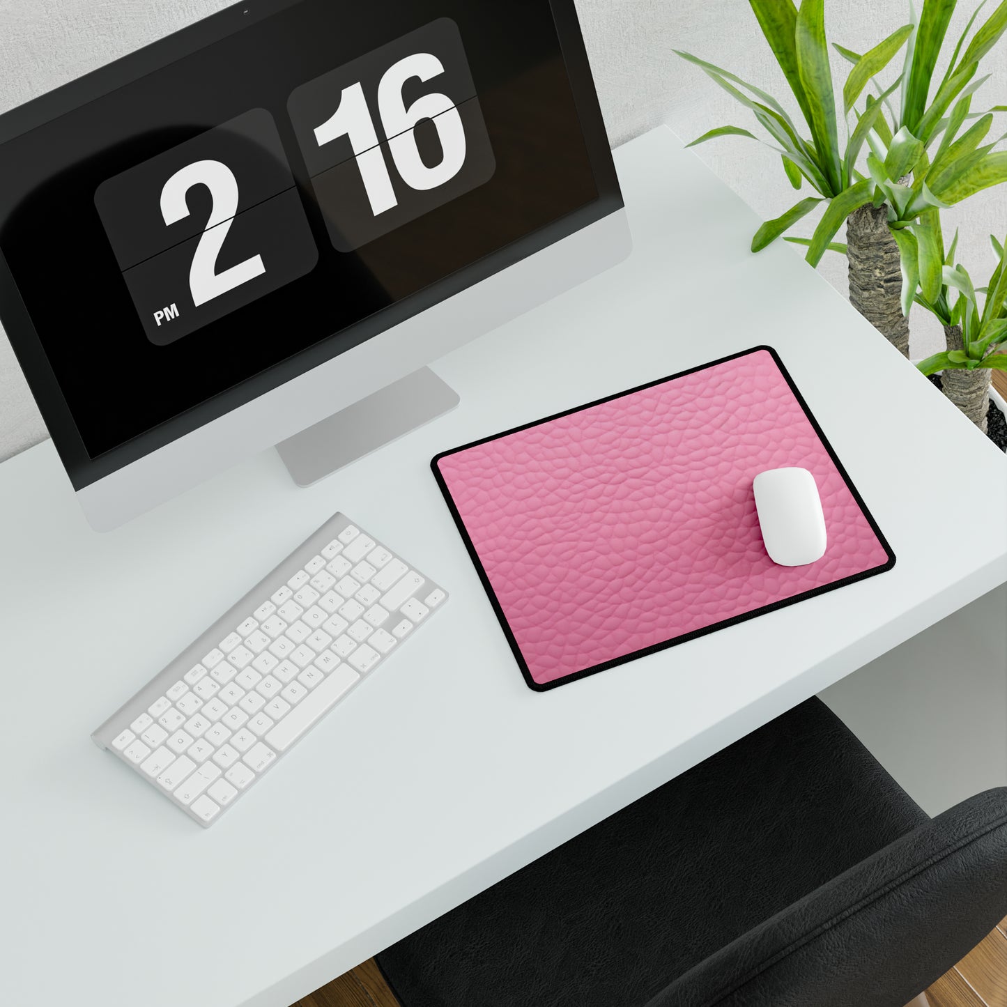 Pink Leather Design - Desk Mats