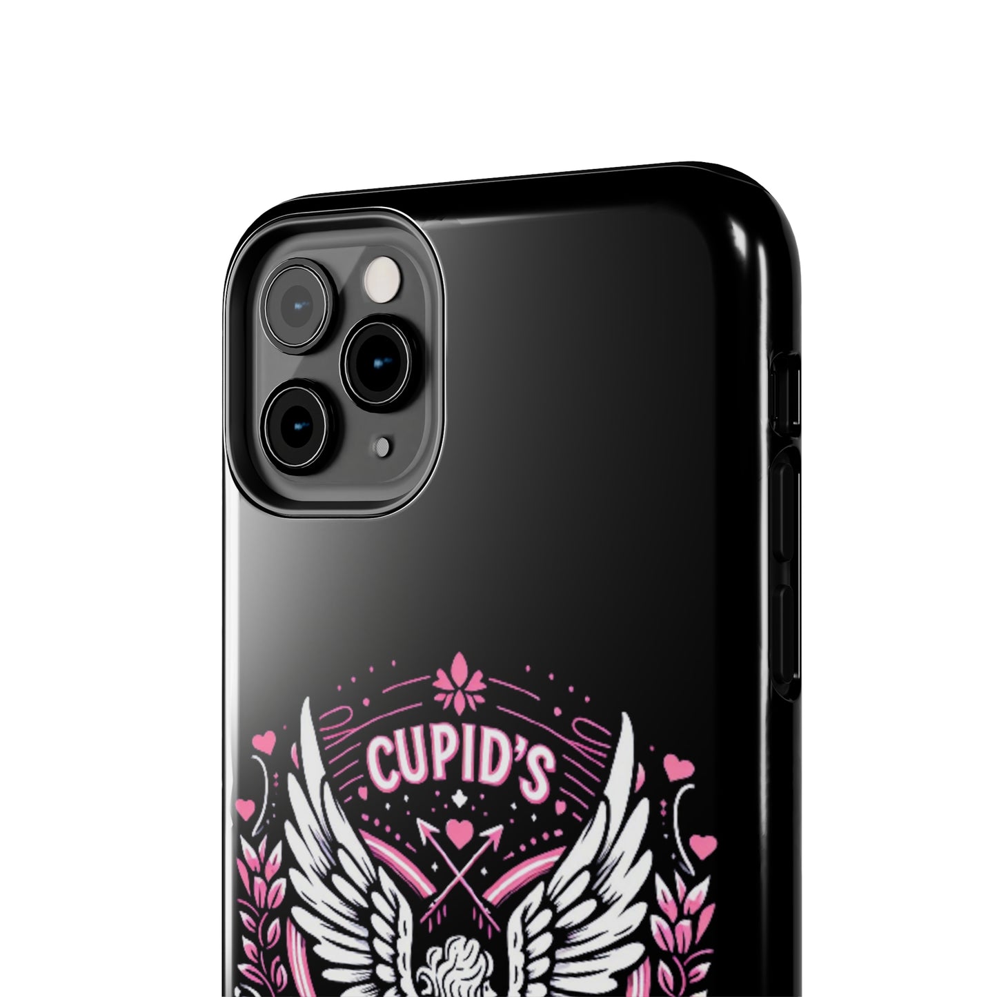 Cupidos Choice Crest con corazón y alas - Amor y romance con temática de San Valentín - Fundas resistentes para teléfonos