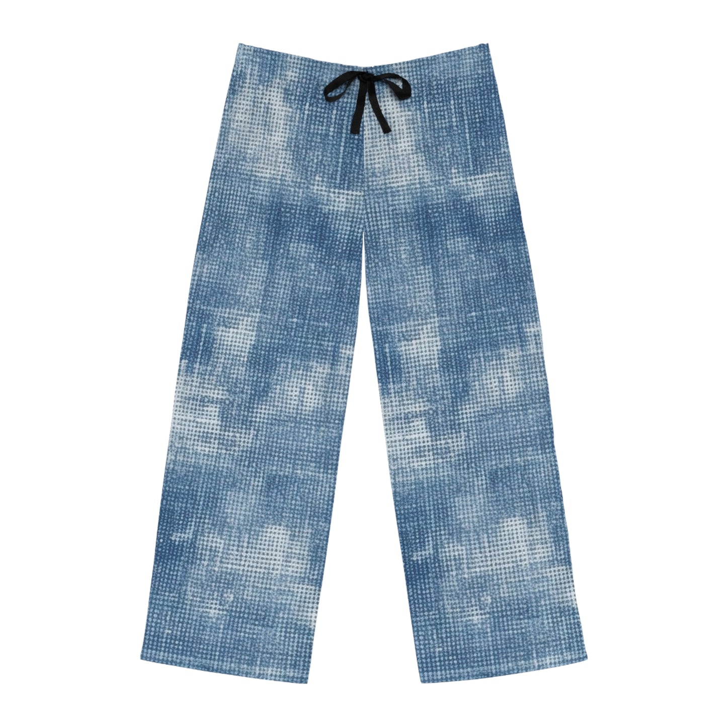 Faded Blue Washed-Out: Denim-Inspired, Style Fabric - Men's Pajama Pants (AOP)