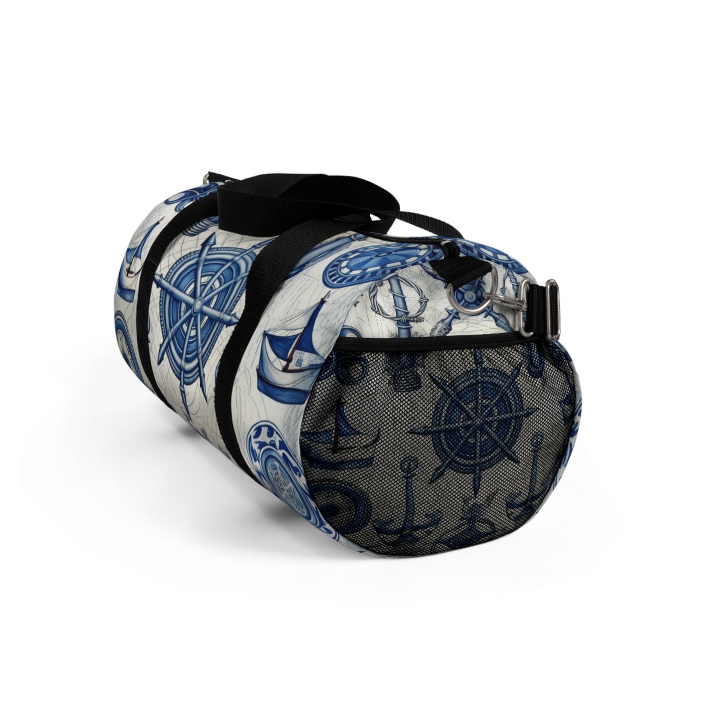 Nautical Theme Art - Anchors, Ropes, Compass Duffel Bag