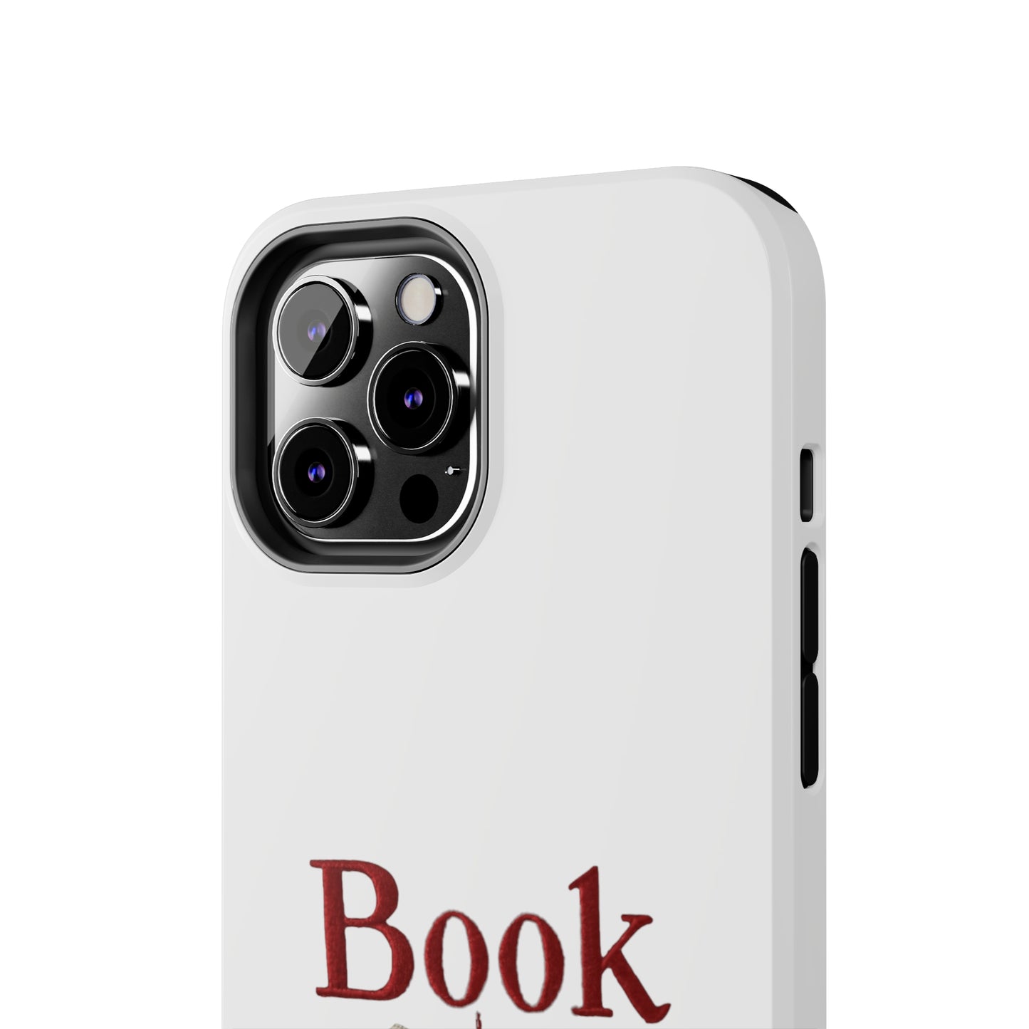 Open Book Embroidery Art: Book Lover Text for Avid Readers - Tough Phone Cases