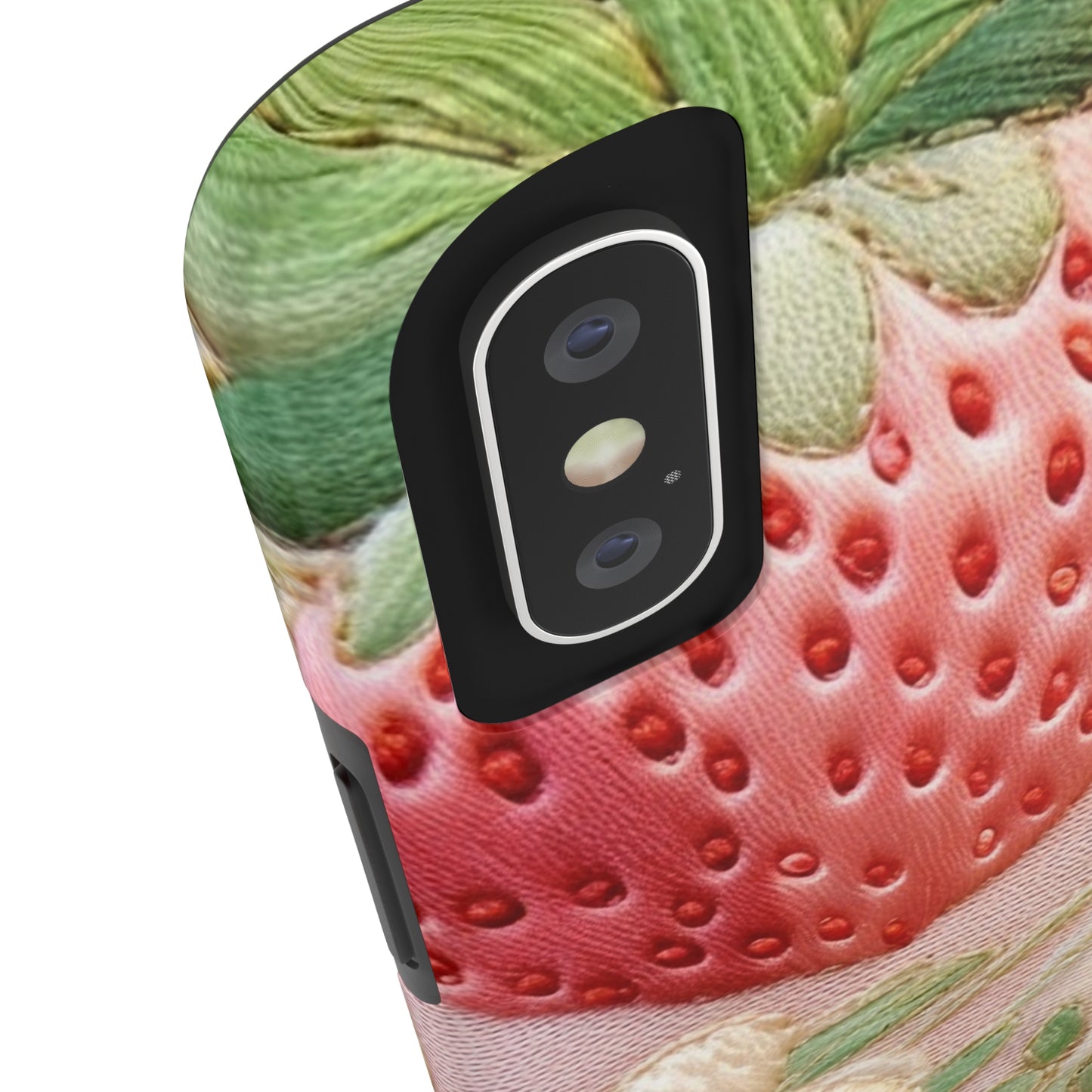 Red Berry Strawberries - Embroid Fruit - Healthy Crop Feast Food Design - Tough Phone Cases