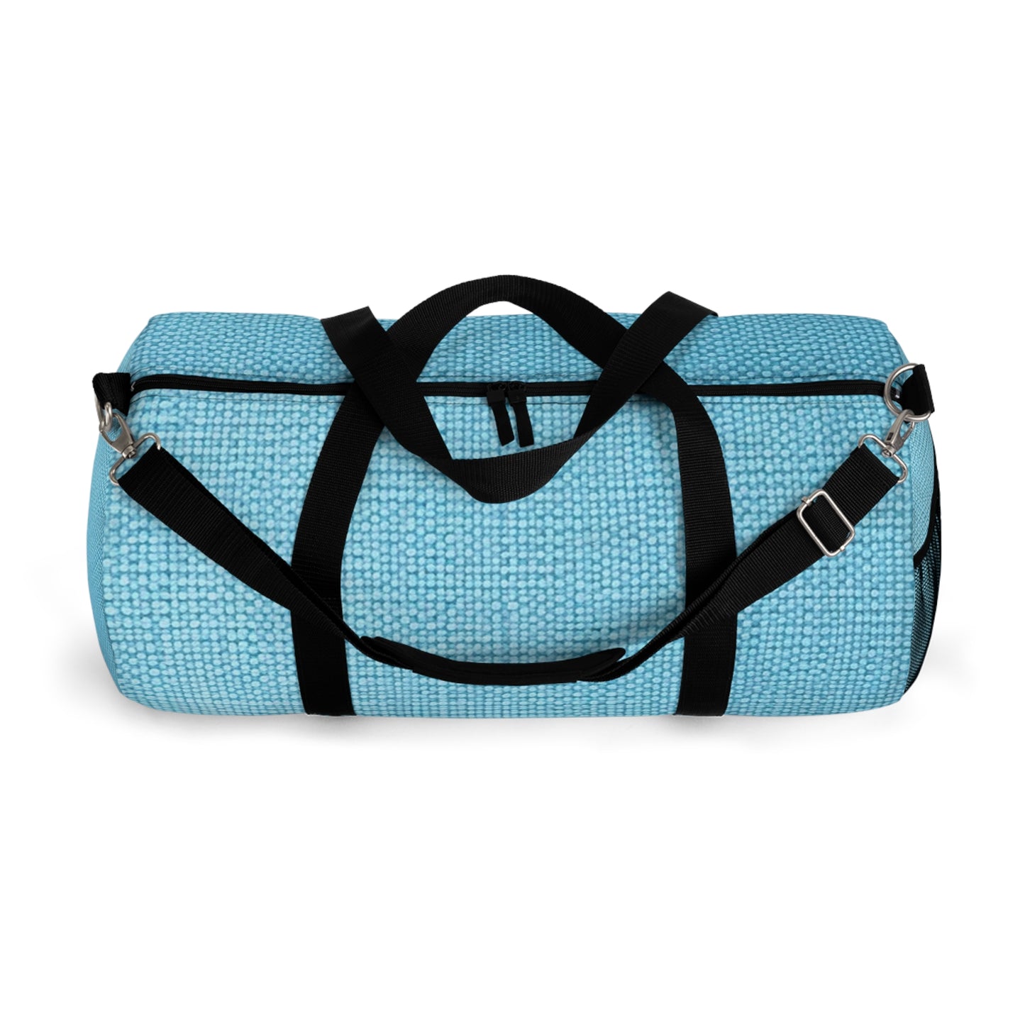 Bright Aqua Teal: Denim-Inspired Refreshing Blue Summer Fabric - vDuffel Bag