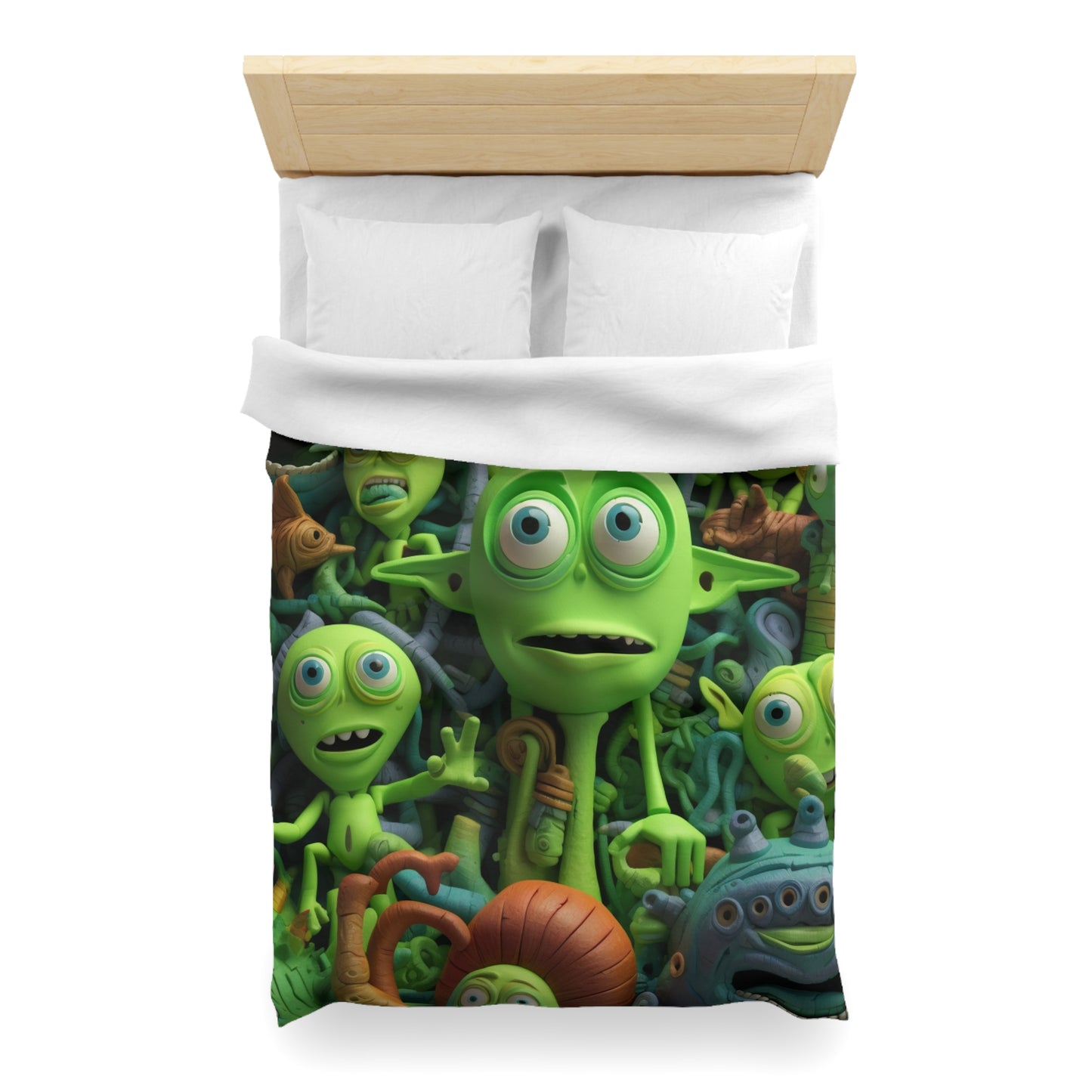 Toy Alien Story Space Character Galactic UFO Anime Cartoon - Microfiber Duvet Cover