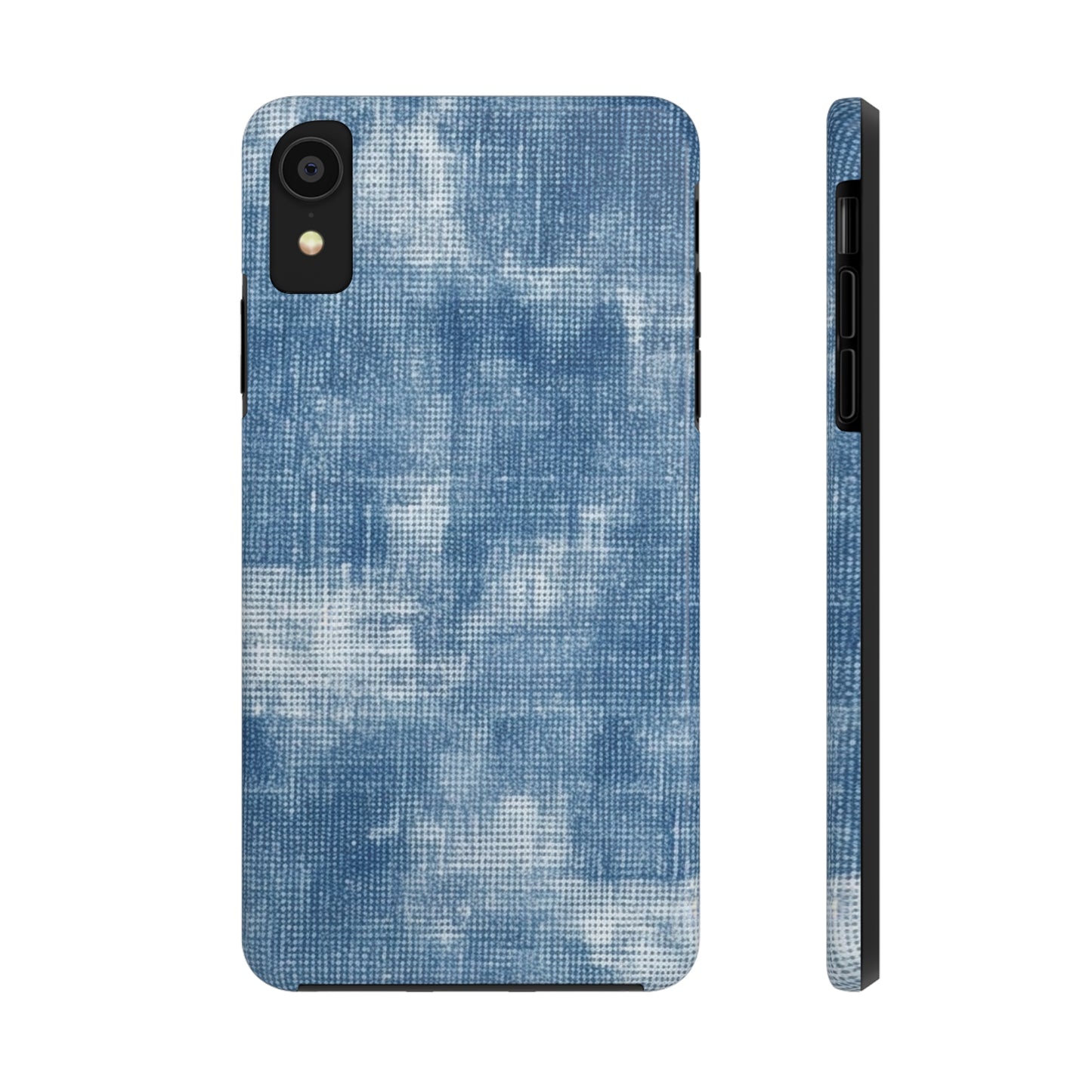 Faded Blue Washed-Out: Denim-Inspired, Style Fabric - Tough Phone Cases