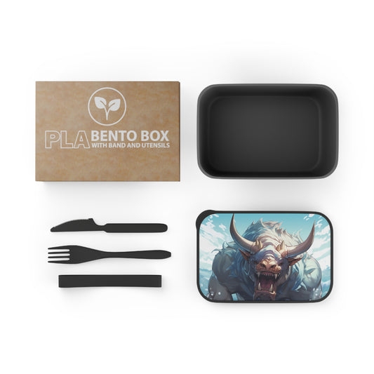 Bull Shark Fusion: Water Fantasy - Hybrid Ocean Marine Animal - PLA Bento Box with Band and Utensils