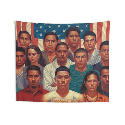 Latino Pride - Hispanic Heritage Month - Latin Roots - Mexican Heritage - Empower Latina - Celebrate Hispanic Unity - Indoor Wall Tapestries