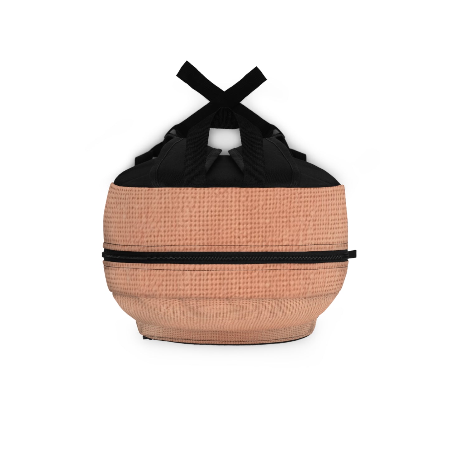 Soft Pink-Orange Peach: Denim-Inspired, Lush Fabric - Backpack