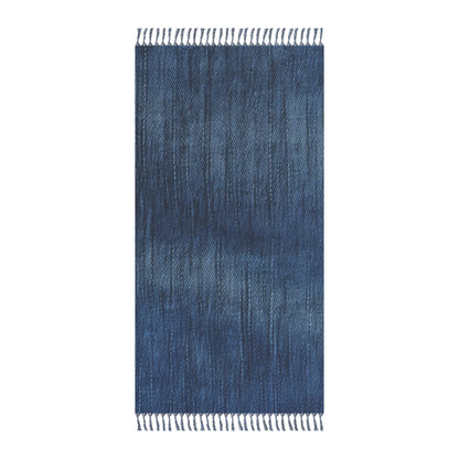 Indigo Splash: Washed Denim Reverie in Deep Blue - Boho Beach Cloth