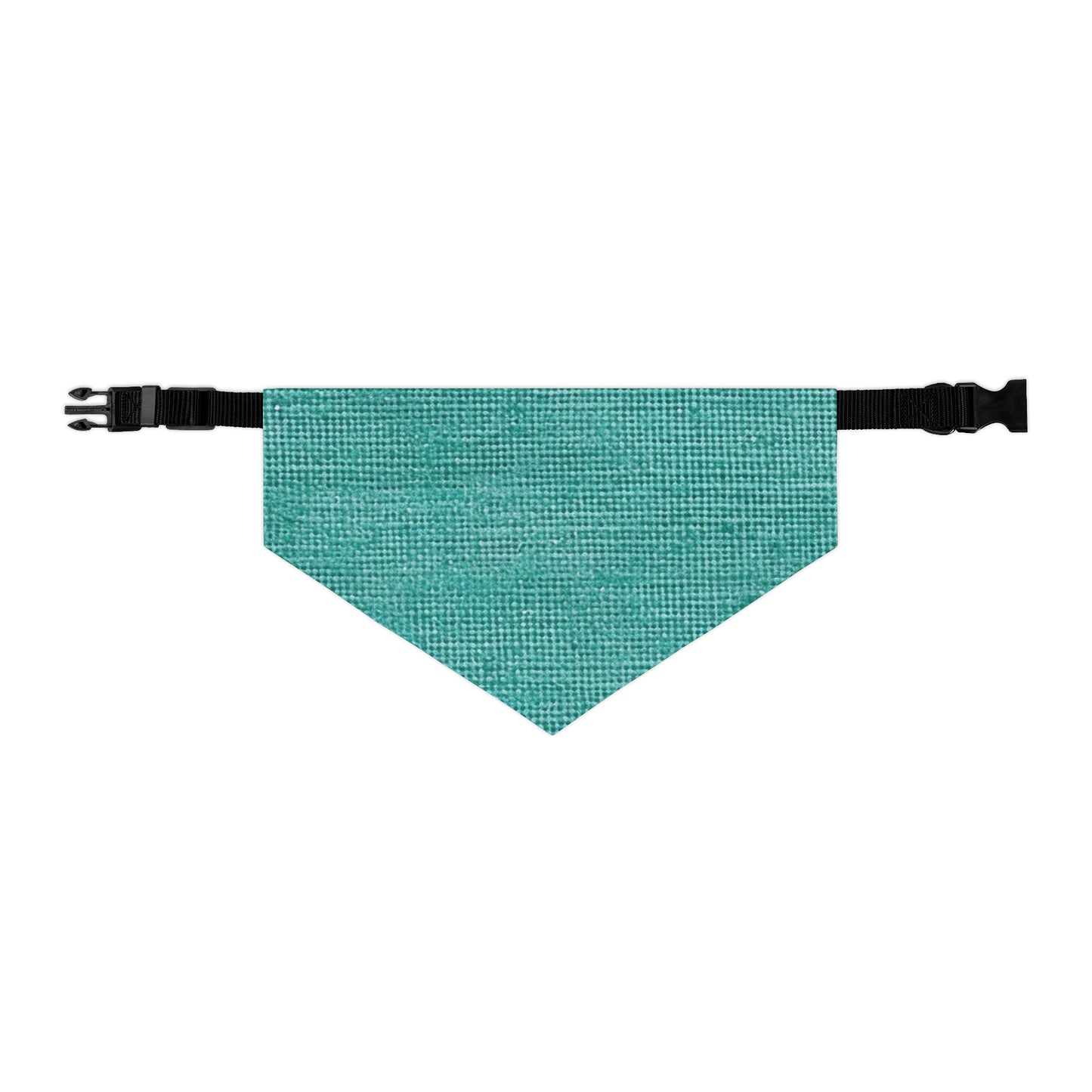 Diseño de tela vaquera color turquesa menta de calidad, material elegante, collar tipo bandana para mascotas 