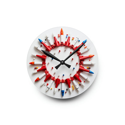 Marker Creative Color Vibrant Acrylic Wall Clock